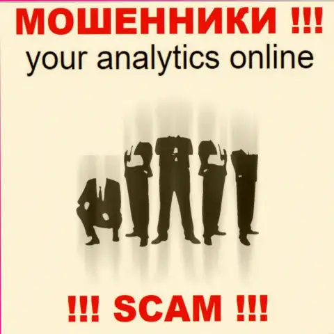 Your Analytics являются internet-мошенниками, поэтому скрыли сведения о своем прямом руководстве