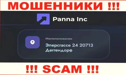 Адрес компании Panna Inc на официальном портале - липовый !!! ОСТОРОЖНЕЕ !!!