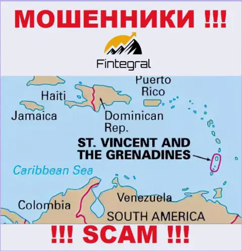 St. Vincent and the Grenadines - здесь официально зарегистрирована противоправно действующая контора Fintegral
