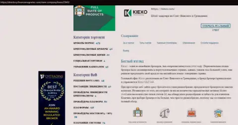 Статья про forex дилинговый центр KIEXO опубликована на web-портале директори финансмагнатес Ком