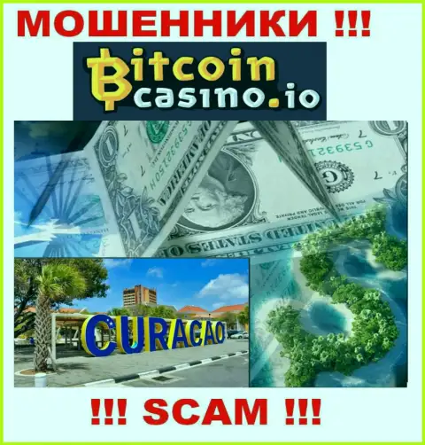 BitcoinCasino безнаказанно обманывают, т.к. находятся на территории - Кюрасао