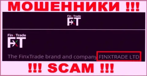 Finx Trade Ltd - это юридическое лицо интернет-мошенников FinxTrade