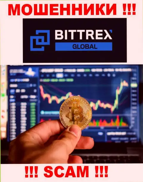 Опасно совместно работать с internet мошенниками Bittrex Com, род деятельности которых Торговля цифровыми деньгами