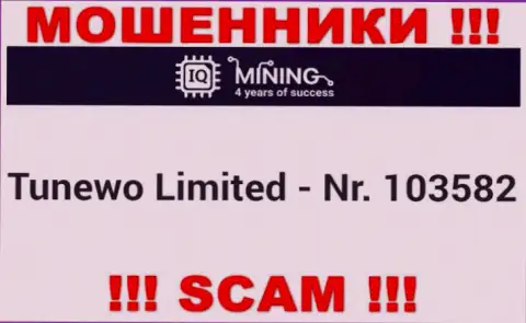 Не работайте совместно с компанией IQ Mining, регистрационный номер (103582) не причина доверять денежные активы