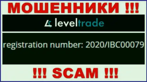 LevelTrade оказывается имеют регистрационный номер - 2020/IBC00079