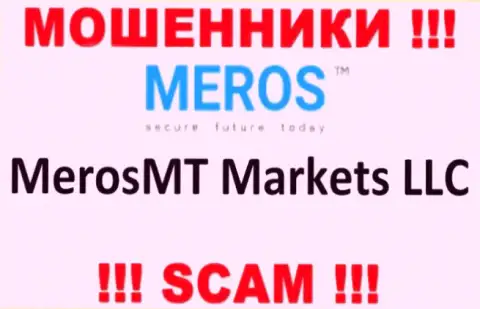 Организация, которая управляет обманщиками Meros TM - это MerosMT Markets LLC