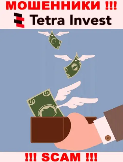 Если вдруг ждете прибыль от совместной работы с Tetra Invest, то тогда не дождетесь, указанные обманщики сольют и Вас
