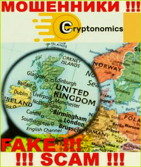 Мошенники Crypnomic Com не представляют правдивую инфу относительно своей юрисдикции