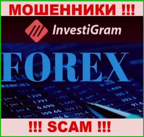 ФОРЕКС - это вид деятельности мошеннической компании Инвести Грам