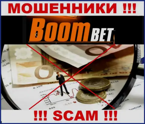 Информацию о регуляторе компании BoomBet не отыскать ни на их web-портале, ни в сети internet