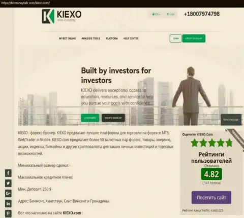 Рейтинг forex дилинговой компании Киехо, размещенный на сайте БитМаниТок Ком
