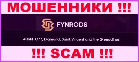 Не сотрудничайте с организацией Fynrods - можно лишиться вкладов, поскольку они пустили корни в оффшоре: 4RRM+C77, Diamond, Saint Vincent and the Grenadines