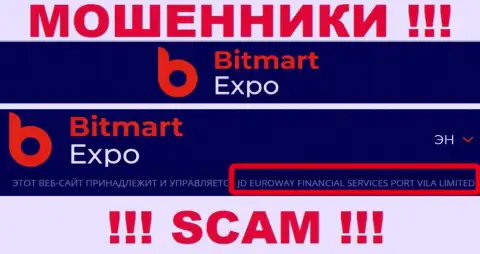 Информация об юр. лице internet-мошенников Bitmart Expo
