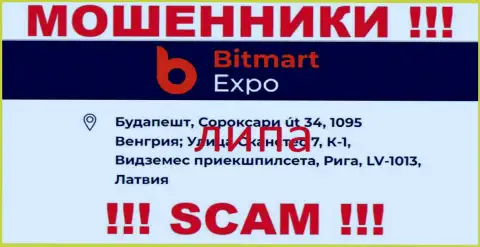 Юридический адрес регистрации компании Bitmart Expo фиктивный - совместно работать с ней крайне рискованно