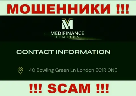 Будьте очень бдительны !!! Medi Finance Limited - это явно internet мошенники ! Не собираются приводить настоящий адрес организации