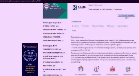 Обзор условий компании Киехо ЛЛК предоставлен в информационном материале и на интернет-портале директори финансмагнатес Ком