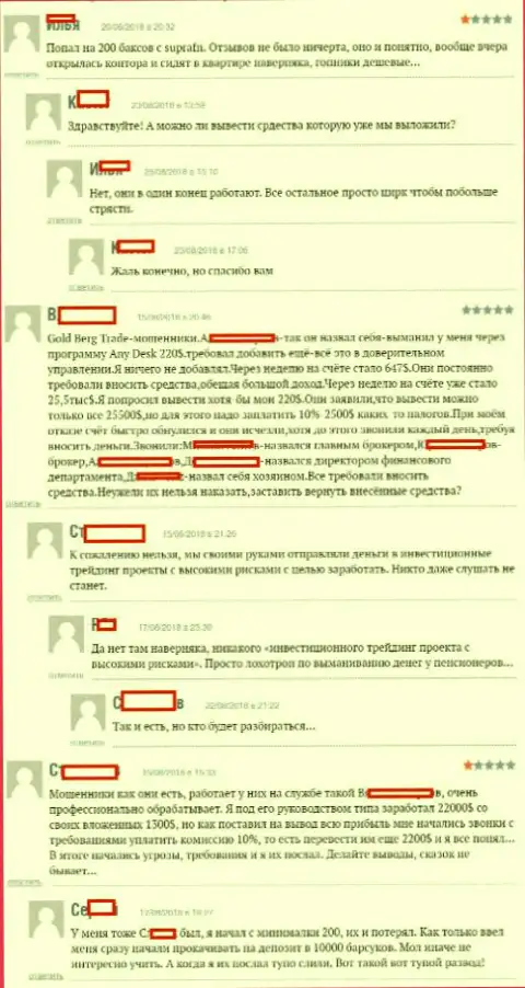 Отзывы forex трейдеров ФОРЕКС брокерской организации Супра ЭФЭН, которые оставлены ими на web-сайте boexpert ru