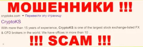 CryptoKS Com - это ВОРЮГИ ! СКАМ !